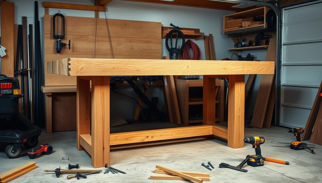 Assembling the Workbench Top and Base