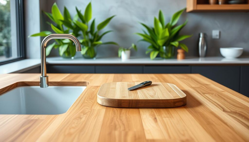 wood countertop water damage prevention